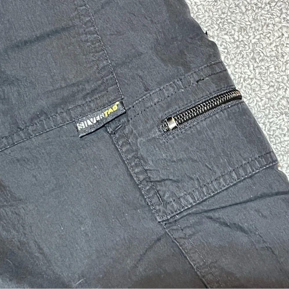 Vintage Levis Silvertab Cargo Shorts Mens Size 36 Black Baggy Skate Hip Hop 90s